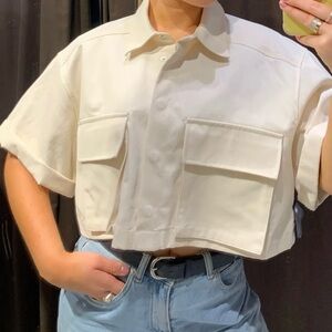 Zara Cropped Shirt